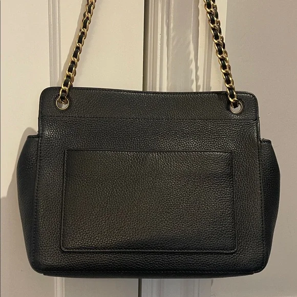 Tory Burch Black Shoulder Bag with Gold Chain - Picture 6 of 7